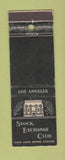 Matchbook Cover - Stock Exchange Bank Los Angeles CA WEAR