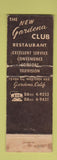 Matchbook Cover - Gardena Club CA Cards Poker WEAR