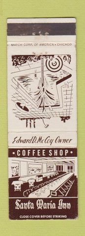 Matchbook Cover - Santa Maria Inn CA WEAR