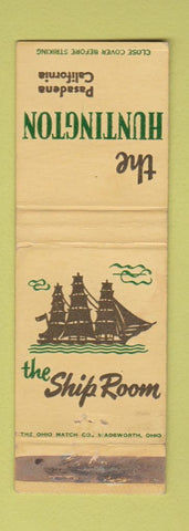 Matchbook Cover - The Huntington Pasadena CA WEAR