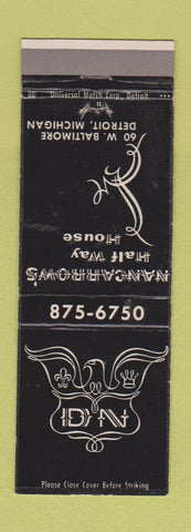 Matchbook Cover - Nancarrow's Half Way House Detroit MI