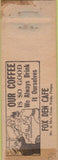 Matchbook Cover - Fox Den Cafe Wichita KS POOR