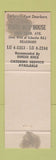 Matchbook Cover - The Beef Room Detroit MI WEAR