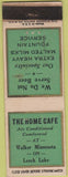 Matchbook Cover - The Home Cafe Walker MN Leech Lake WEAR