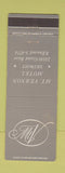 Matchbook Cover - Mount Vernon Motel Detroit MI WEAR