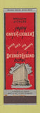 Matchbook Cover - Detroit Leland Hotel Detroit MI