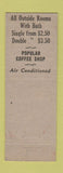 Matchbook Cover - Detroit Leland Hotel Detroit MI