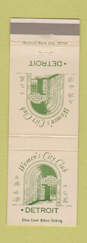 Matchbook Cover - Women's City Club Detroit MI