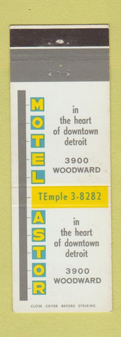 Matchbook Cover - Motel Astor Detroit MI