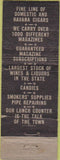Matchbook Cover - Sam's Cigar Store Phoenix AZ POOR