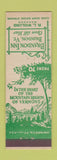 Matchbook Cover - Brandon Inn Brandon VT low phone #