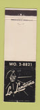 Matchbook Cover - La Lanterna Detroit MI