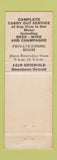 Matchbook Cover - La Lanterna Detroit MI