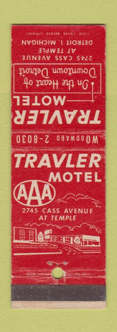 Matchbook Cover - Traveler Motel Detroit MI
