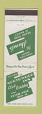 Matchbook Cover - Northwood Inn Hund's Detroit MI