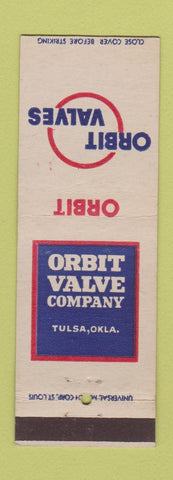 Matchbook Cover - Orbit Valve Company Tulsa OK