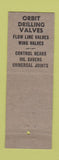 Matchbook Cover - Orbit Valve Company Tulsa OK