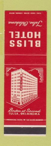 Matchbook Cover - Bliss Hotel Tulsa OK