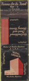 Matchbook Cover - Hotel Lassen Wichita KS POOR