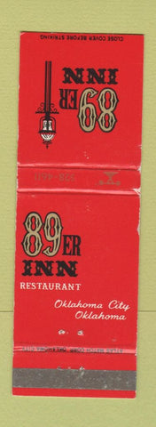 Matchbook Cover - 89er Inn Oklahoma cIty OK