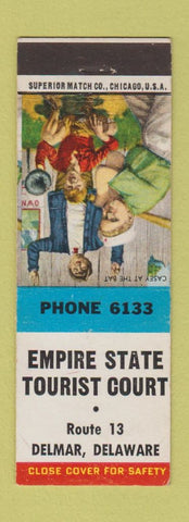 Matchbook Cover - Empire State Tourist Court Delmar DE baseball