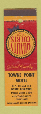 Matchbook Cover - Towne Point Motel Dover DE