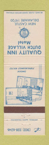 Matchbook Cover - Quality Inn Dutch Village Motel New Castle DE
