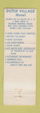 Matchbook Cover - Quality Inn Dutch Village Motel New Castle DE