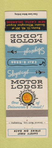 Matchbook Cover - Skyway's Motor Lodge New Castle DE