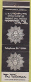 Matchbook Cover - The Talisman New York City CREASE