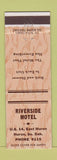 Matchbook Cover - Riverside Motel Huron SD