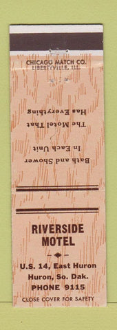 Matchbook Cover - Riverside Motel Huron SD