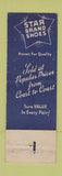 Matchbook Cover - Star Brand Shoes Bill's Sioux Falls SD