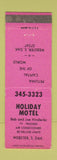 Matchbook Cover - Holiday Motel Webster SD