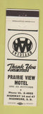 Matchbook Cover - Prairie View Motel Highmore SD