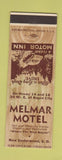 Matchbook Cover - Melmar Motel New Underwood SD WEAR