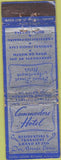Matchbook Cover - Commodore Hotel Des Moines IA POOR