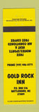 Matchbook Cover - Gold Rock Inn Battleboro NC
