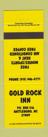 Matchbook Cover - Gold Rock Inn Battleboro NC