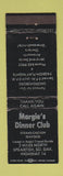 Matchbook Cover - Margie's Dinner Club Spearfish SD