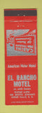 Matchbook Cover - El Rancho Motel Sioux Falls SD