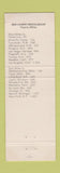 Matchbook Cover - Red Carpet Country Restaurant Sayre OK