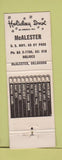 Matchbook Cover - Holiday Inn McAlester OK WEAR