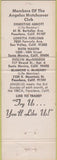 Matchbook Cover - AMCAL RMS Fresno CA Montreal Canada