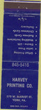 Matchbook Cover - Harvey Printing Co York PA