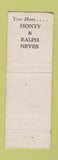 Matchbook Cover - Talk o the Town Pasadena CA WORN