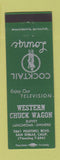 Matchbook Cover - Western Chuck Wagon San Dimas CA girlie GREEN