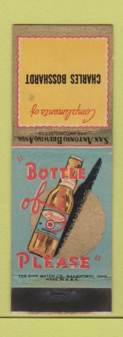 Matchbook Cover - Pearl Beer Charles Bosshardt San Antonio TX