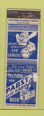 Matchbook Cover - Pabst Blue Ribbon Beer WORN