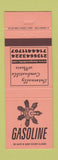 Matchbook Cover - Gasoline Internally Combustible Music Dungeon Kids NEON ORANGE